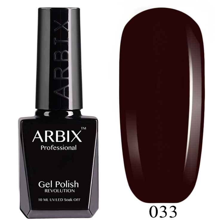 Гель-лак Arbix №33 Тёмная Помада