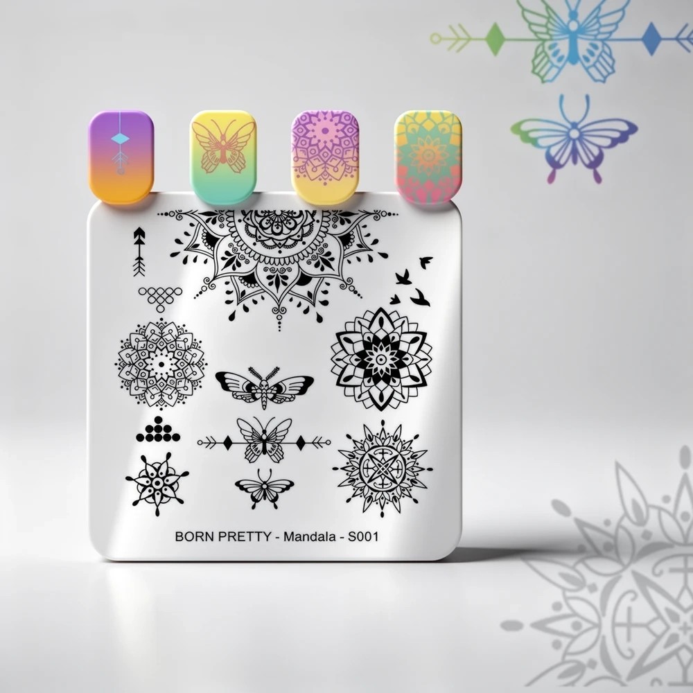 Пластина для стемпинга Born Pretty маленькая Mandala S001