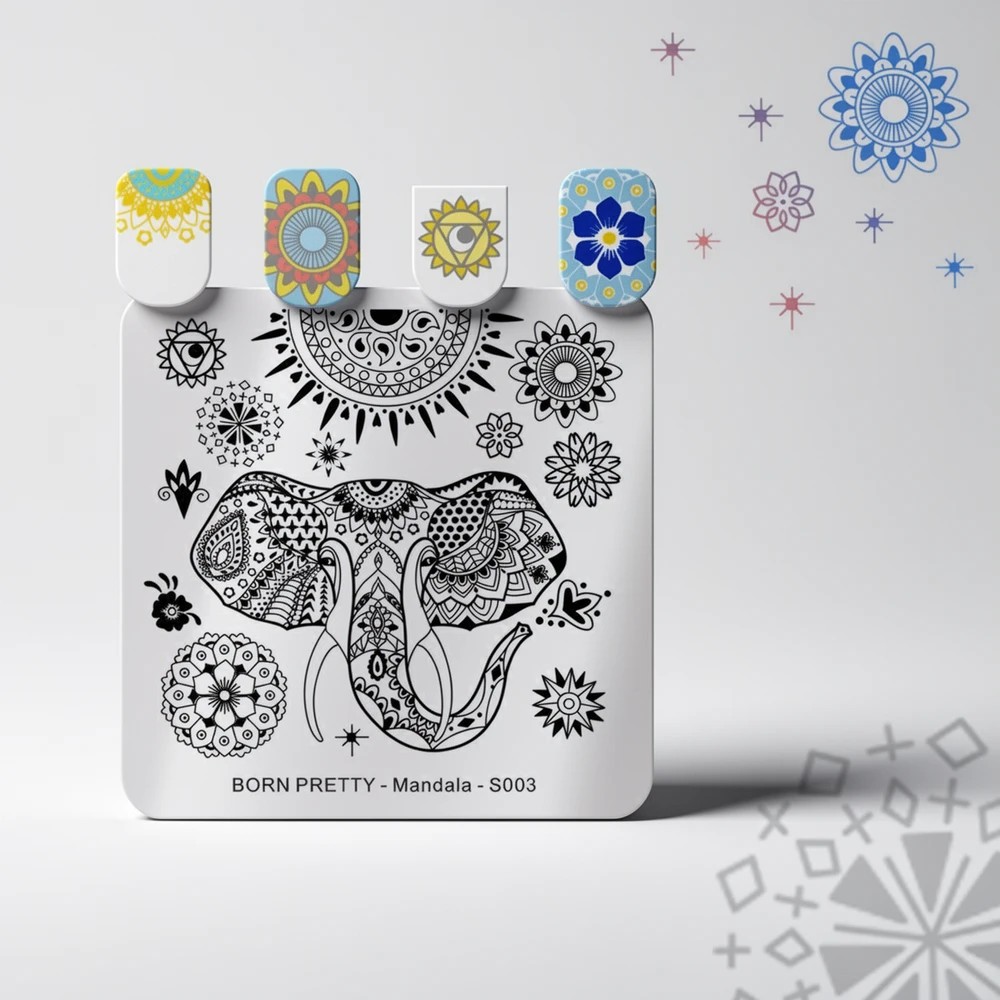 Пластина для стемпинга Born Pretty маленькая Mandala S003