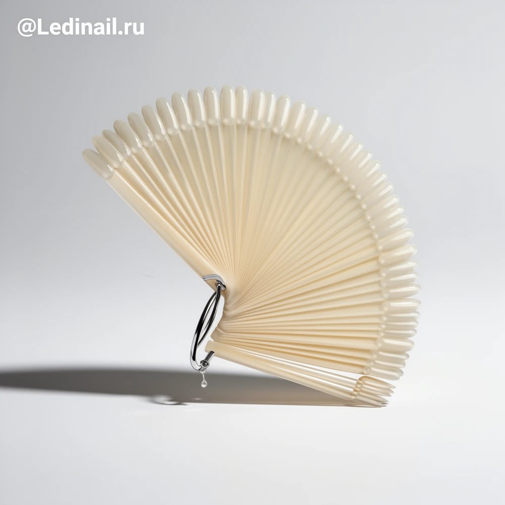 Палитра веер матовый 50 штук миндаль