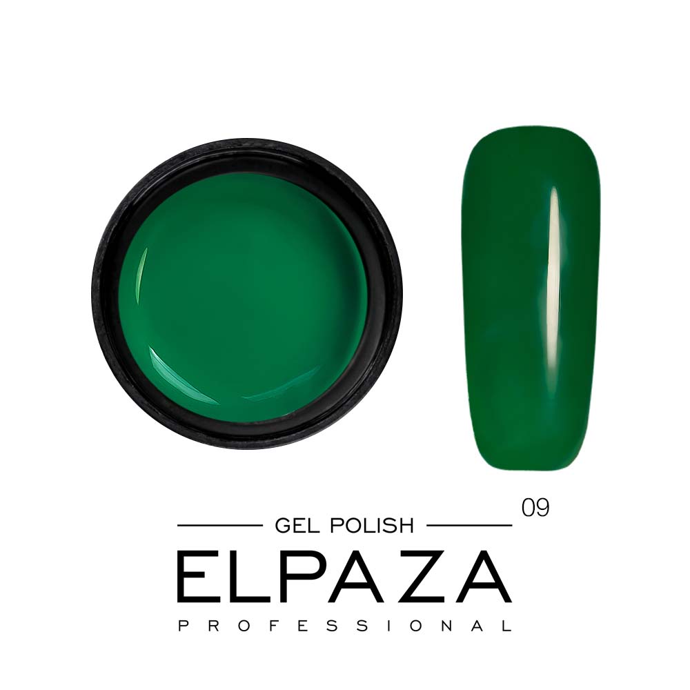 Гель краска Elpaza №09 Зелёный