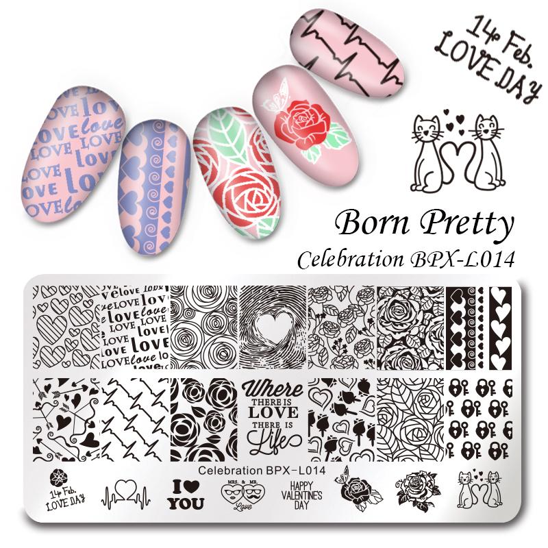 Пластина для стемпинга Born Pretty Celebration L014