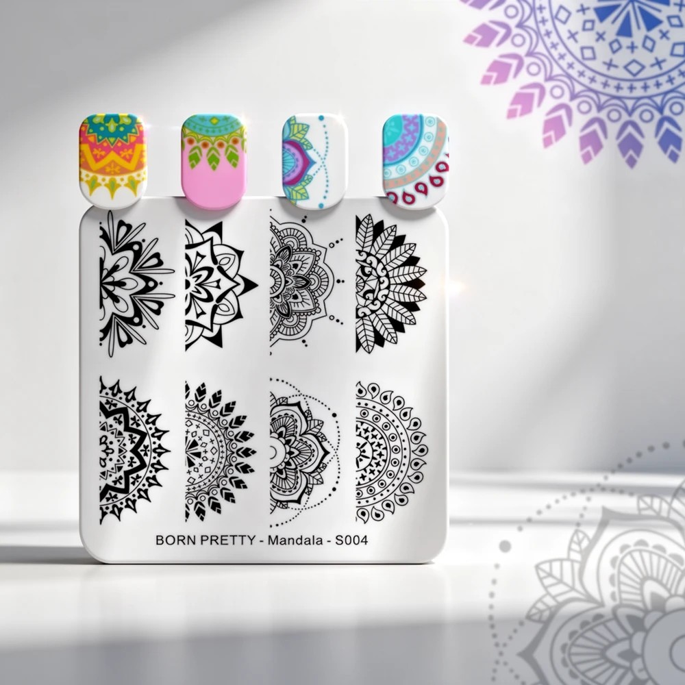 Пластина для стемпинга Born Pretty маленькая Mandala S004