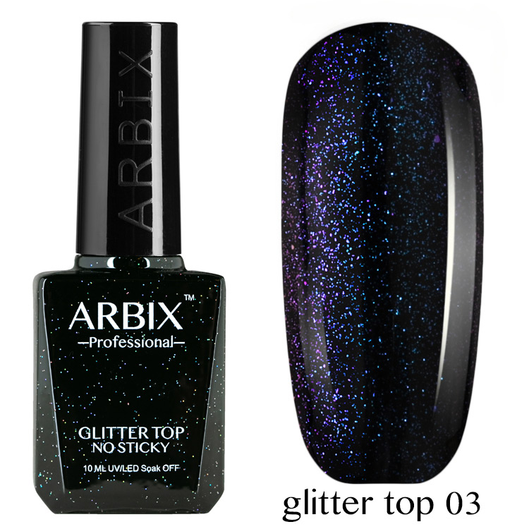Топ без липкого слоя Arbix Glitter №3