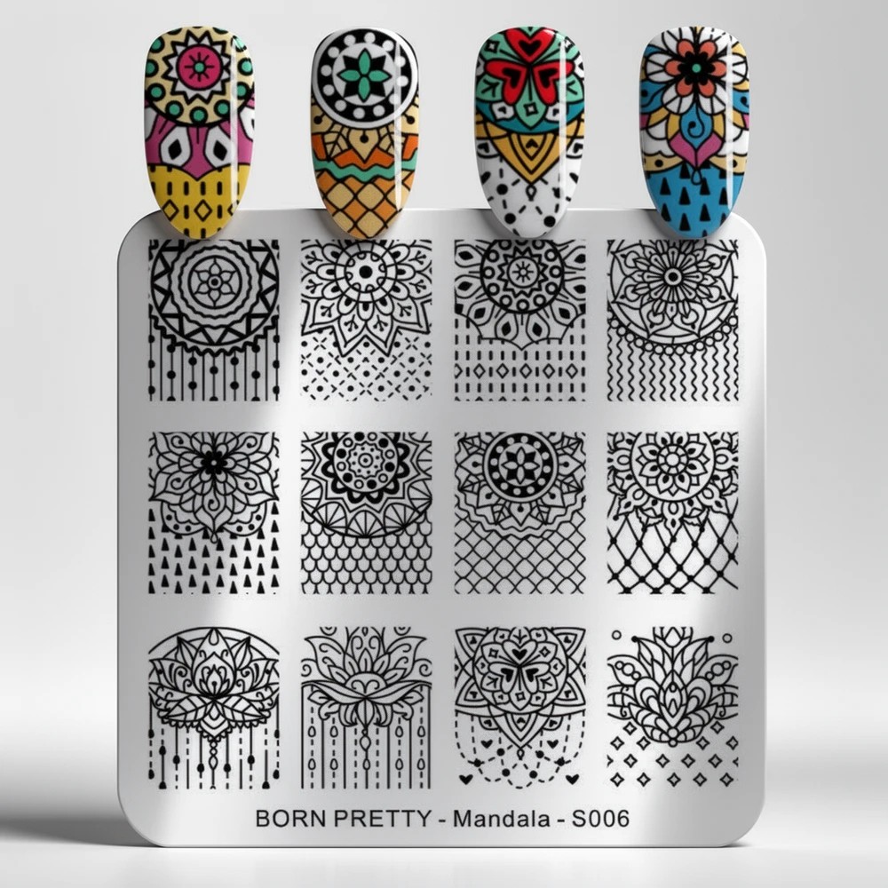 Пластина для стемпинга Born Pretty маленькая Mandala S006