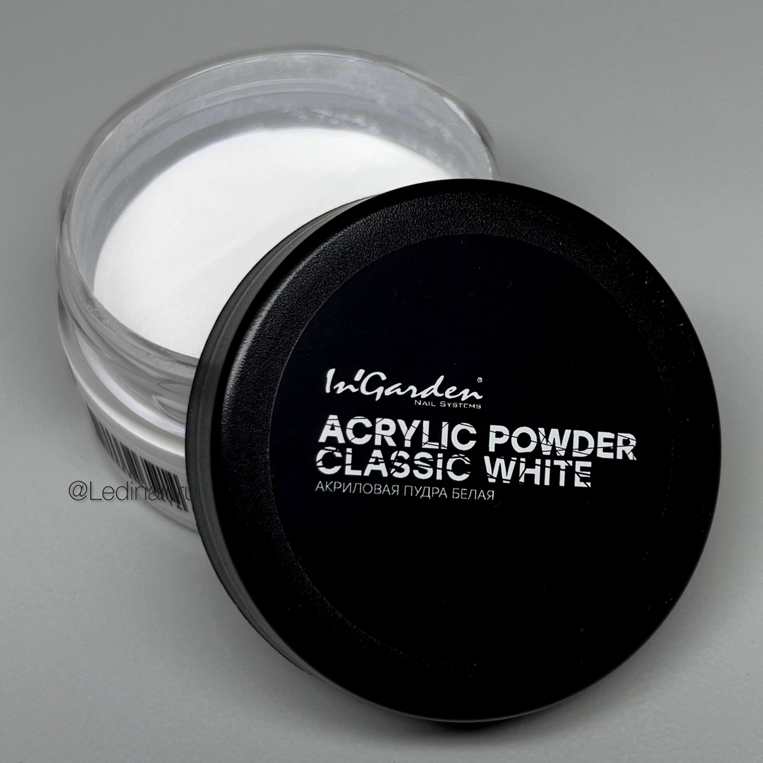 Акриловая пудра InGarden белая 20 гр
