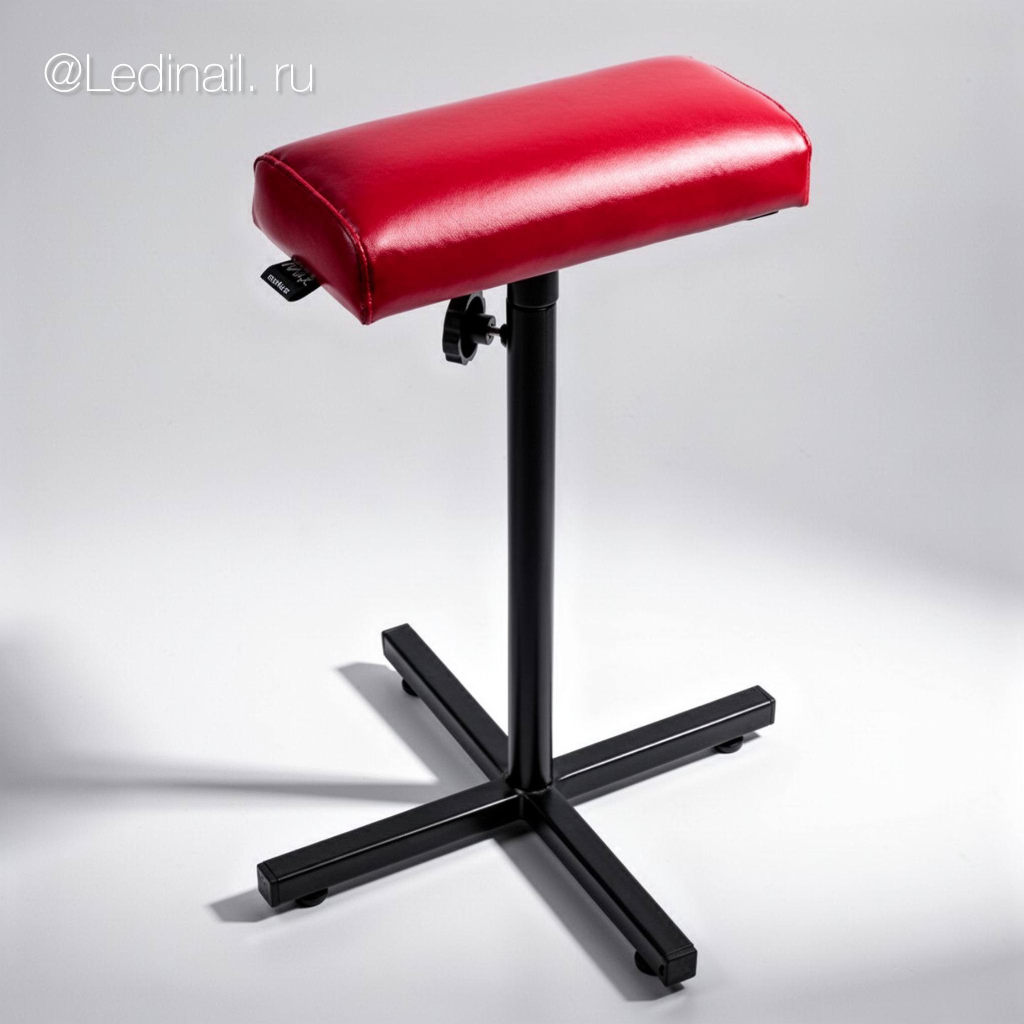 Подставка для педикюра Max с плоской подушкой красная