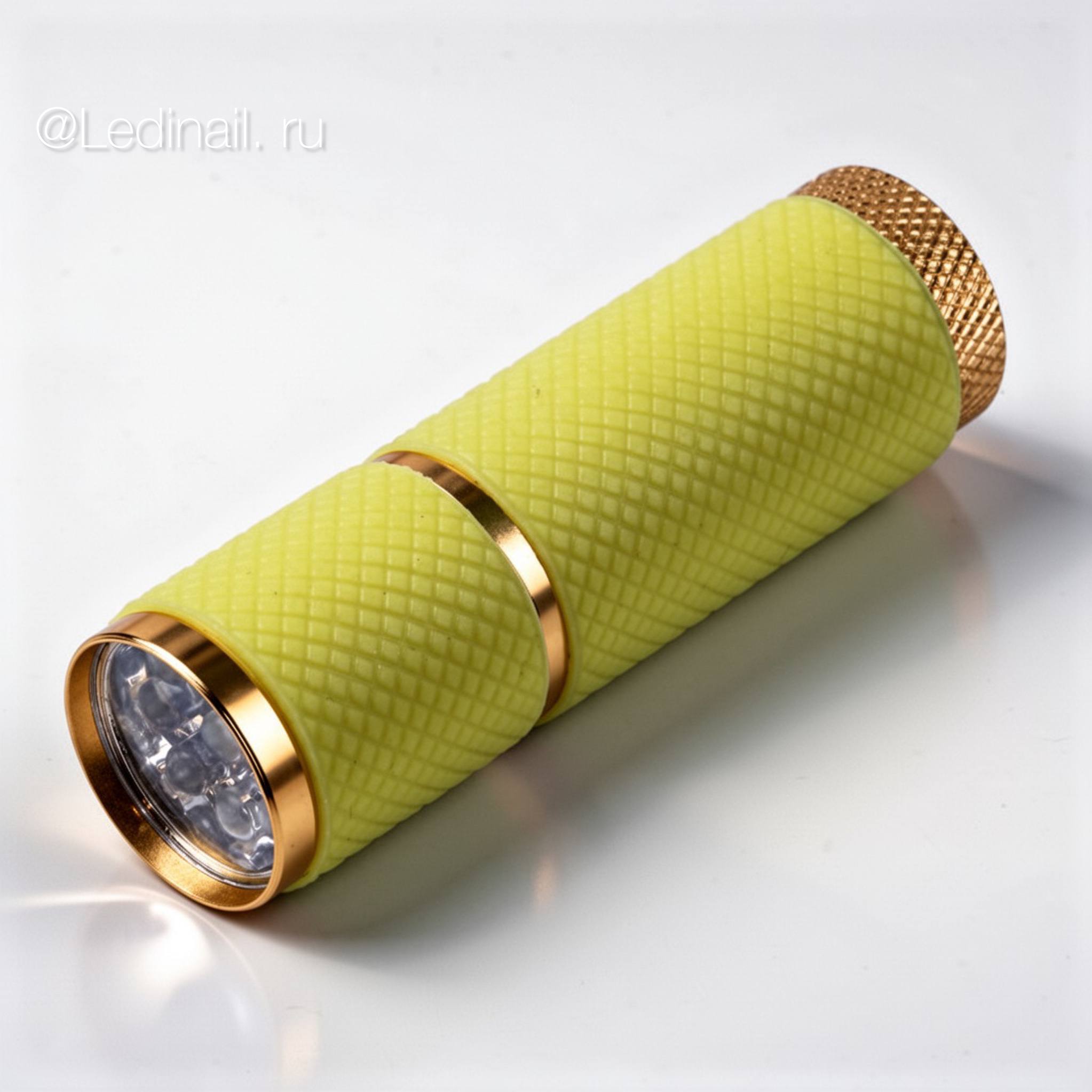 Фонарик для сушки гель лака желтый