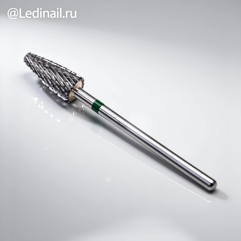 Фреза для маникюра 407 001 твердосплавная зелёная