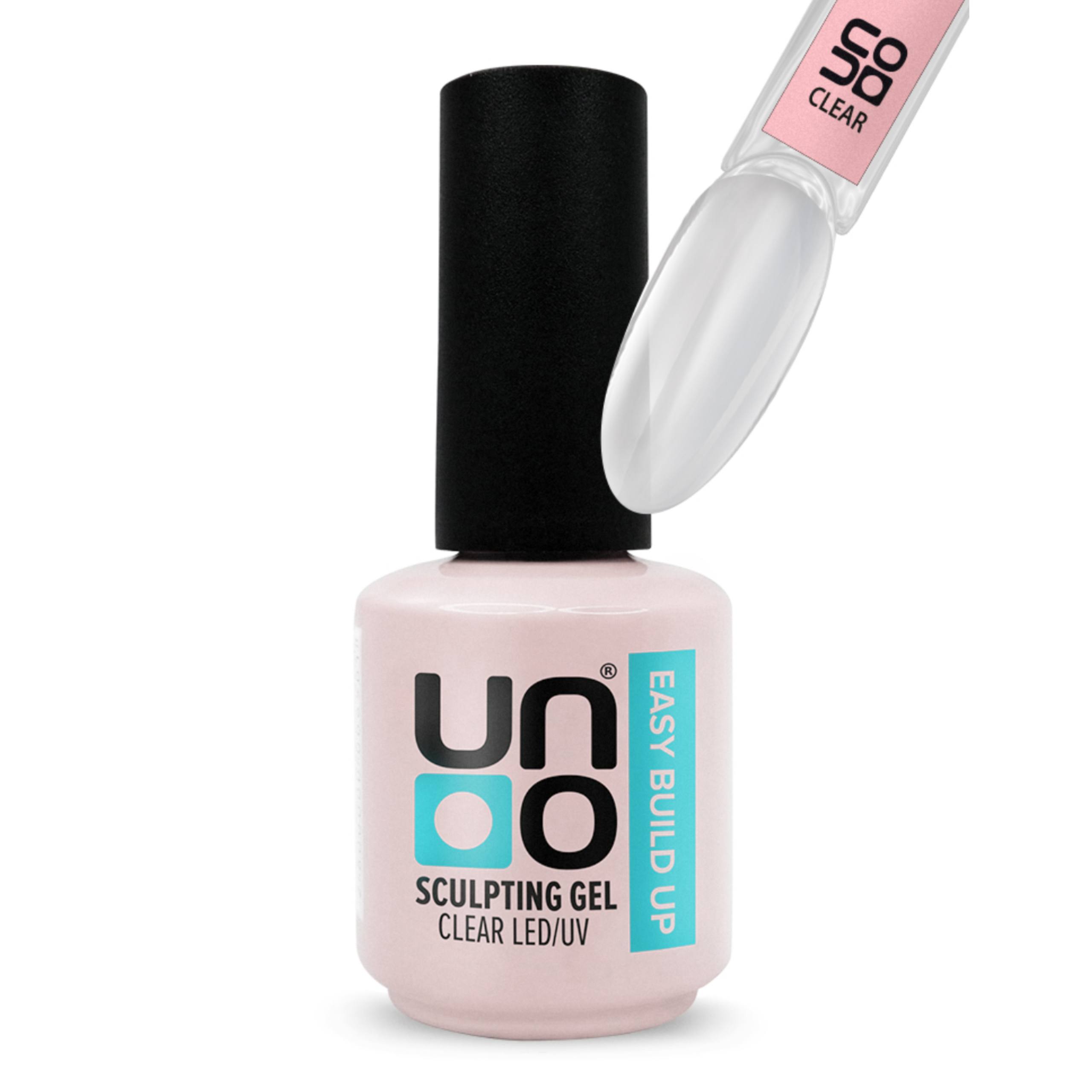 UNO Easy Build Up Clear — прозрачный моделирующий гель, 15 г