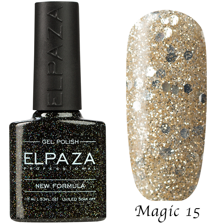 Гель лак Elpaza Magic Glitter №15