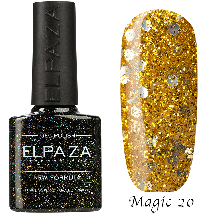 Гель лак Elpaza Magic Glitter №20