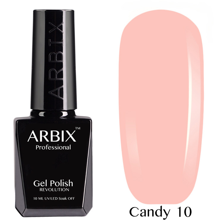 Гель лак Arbix Candy № 10 Нежный поцелуй